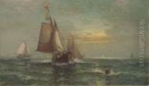 Fishing Boats At Dusk