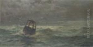 Weathering The Storm by Edward Moran
