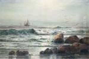 When The Flowing Tide Comes In by Edward Moran