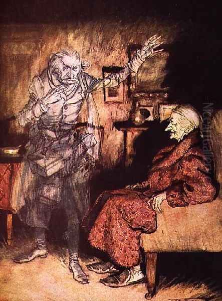 Scrooge and The Ghost of Marley, from Dickens A Christmas Carol - view 1