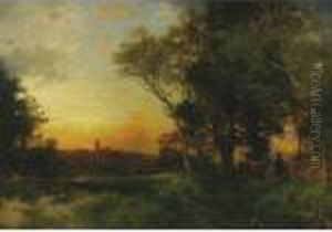 Mexican Landscape Near Cuernavaca by Thomas Moran