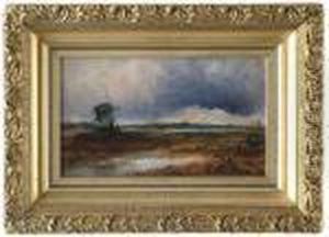 Windmill In Landscape by Thomas Moran