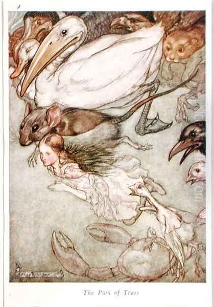 The Pool of Tears, from Alices Adventures in Wonderland by Lewis Carroll 1832-98 1907 - view 1