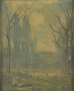 Woodland Landscape by Thomas Moran