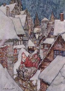 Christmas illustrations, from The Night Before Christmas by Clement C. Moore, 1931 2 by Arthur Rackham