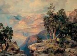 Grand Canyon Of Arizona On The Santa Fe by Thomas Moran
