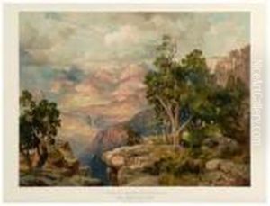 Grand Canyon Of Arizona From Hermit Rim Road by Thomas Moran