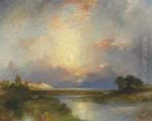 East Hampton, New York by Thomas Moran