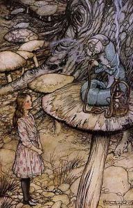 Alice in Wonderland: The Rabbit Sends in a Little Bill by Arthur Rackham