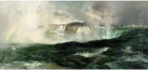 Looking Over Niagara Falls by Thomas Moran