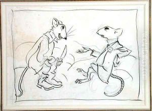The Town Mouse and the Country Mouse, 1912 by Arthur Rackham