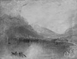 Arth On The Lake Of Zug, Early Morning by Thomas Moran