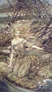 Undine, illustration from the book by Baron Friedrich de la Motte Fouque 1777-1843 1909 2 Undine, illustration from the book by Baron Friedrich de la Motte Fouque 1777-1843 1909 2