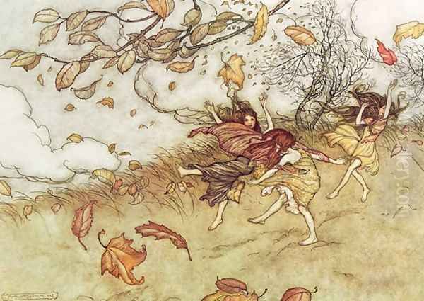 Autumn Fairies from Peter Pan in Kensington Gardens by J.M. Barrie, 1906 - view 1
