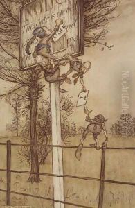 The Goblins from Peter Pan in Kensington Gardens by J.M. Barrie, 1906 by Arthur Rackham