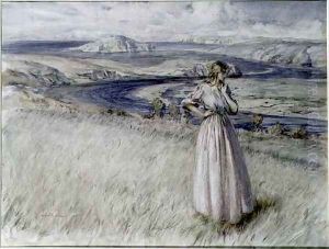 Bigbury Bay, Devon, 1915 by Arthur Rackham