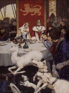 King Arthurs Wedding Feast, 1905 by Arthur Rackham