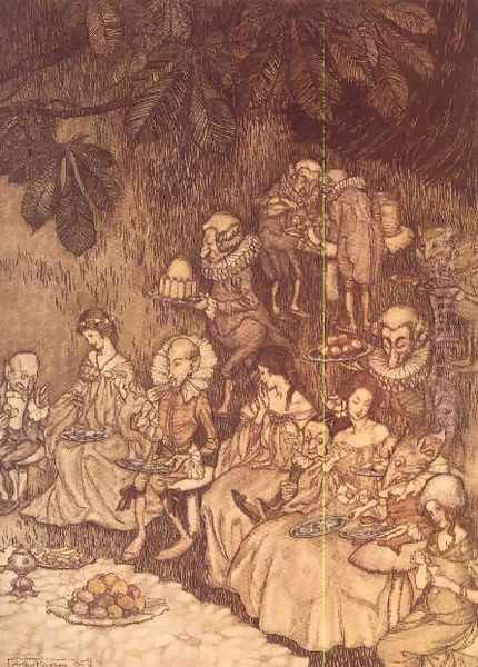 The Feast from Peter Pan in Kensington Gardens by J.M. Barrie, 1906 - view 1
