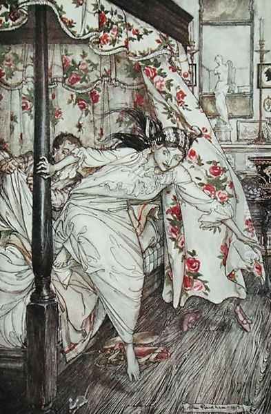Venus and the Cat, illustration from Aesops Fables, published by Heinemann, 1912 - view 1