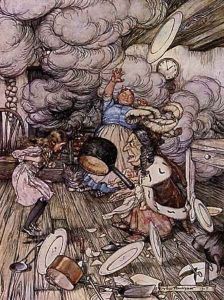 Alice in Wonderland: Pig and Pepper by Arthur Rackham