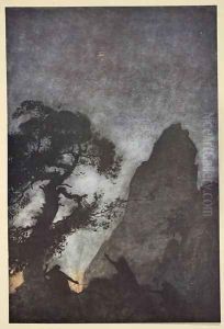 The three norns, illustration from Siegfried and the Twilight of the Gods, 1924 by Arthur Rackham