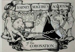 Mr Barney Maguires Account of the Coronation, illustration from The Ingoldsby Legends or Mirth and Marvels, by Thomas Ingoldsby, published 1898 by Arthur Rackham