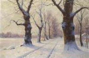 Winterliche Allee