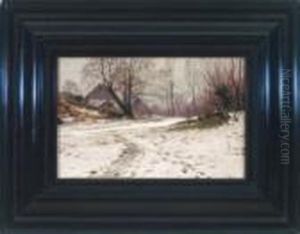 Altschnee Am Dorfrand by Walter Moras