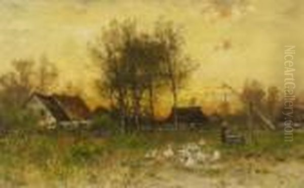 Abendliche Dorflandschaft. - view 1
