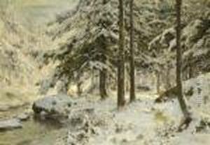 Winterwald. by Walter Moras