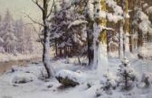 Winterwald. by Walter Moras