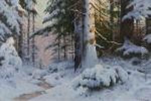 Winterwald. by Walter Moras
