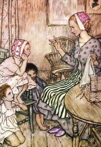 Goblin Market: Laura would call the little ones by Arthur Rackham