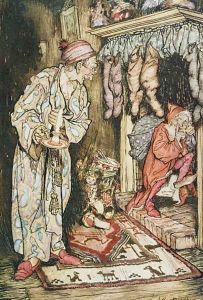Christmas illustrations, from The Night Before Christmas by Clement C. Moore, 1931 by Arthur Rackham