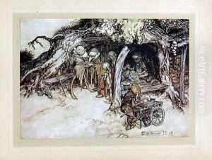 To make my small elves coats by Arthur Rackham