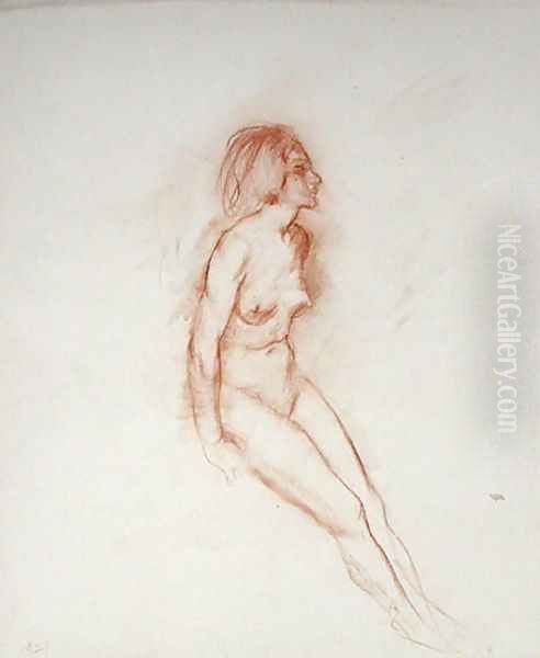 Nude, head uplifted, 1921 - view 1