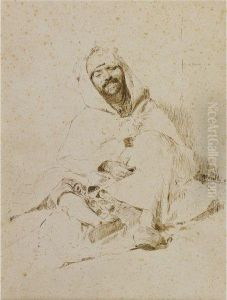 Arabo Seduto by Domenico Morelli