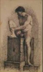 Studio Di Nudo Maschile by Domenico Morelli