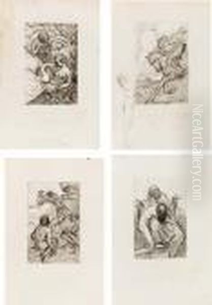 Schizzi Dedicati Alla Contessa Caracciolo - view 1