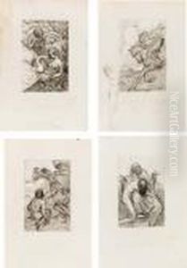 Schizzi Dedicati Alla Contessa Caracciolo by Domenico Morelli