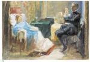 Torquato Tasso Che Legge La Gerusalemme Liberata A Eleonora D'este by Domenico Morelli