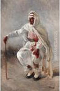 Seated Arab by Domenico Morelli