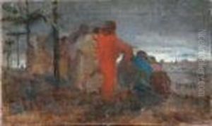 Cristo Con I Discepoli by Domenico Morelli