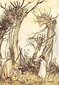 Mother Goose: Man in the Wilderness by Arthur Rackham
