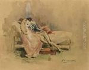 Il Bacio by Domenico Morelli