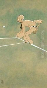 Saturday Play on the Base-line by Arthur Rackham