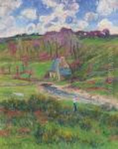 Bretonnes Au Bord De La Riviere by Henri Moret