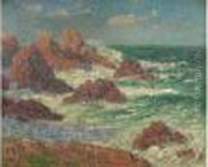 Les Rochers Rouges, Vers 1910 by Henri Moret