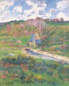 Bretonnes Au Bord De La Riviere by Henri Moret