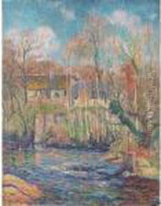 Le Printemps A Pont Aven by Henri Moret